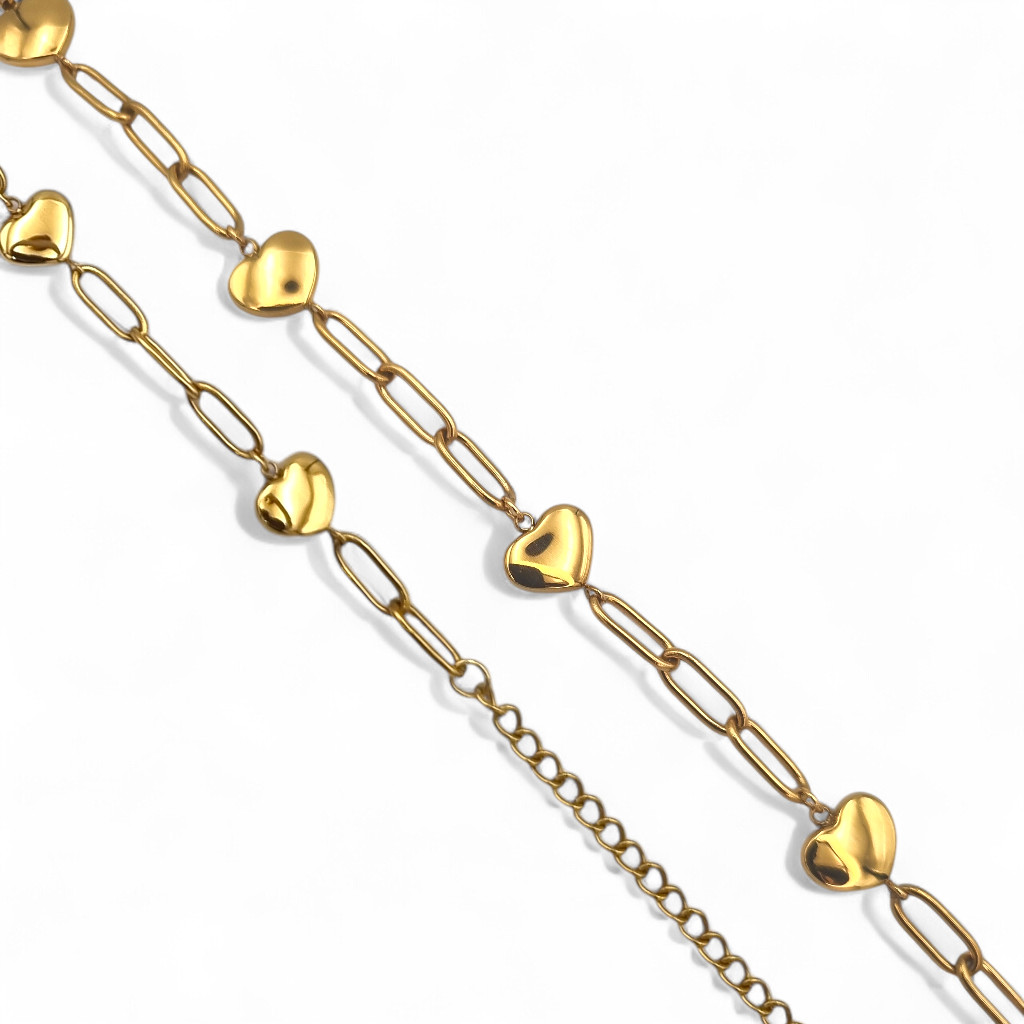 heart link chain bracelet heart link chain bracelet
