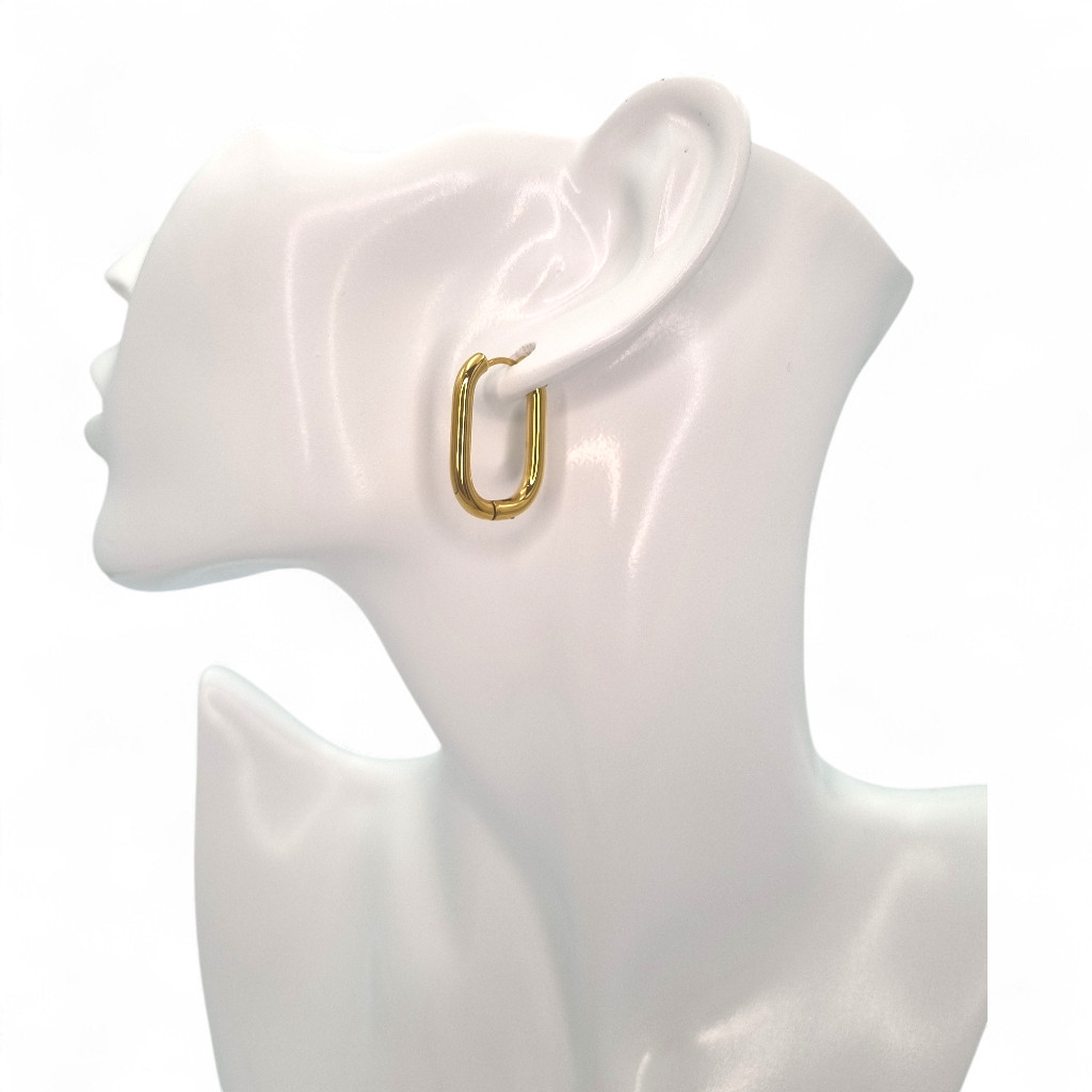 golden curve oval hoops golden curve oval hoops