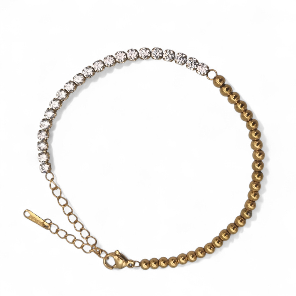 tennis bracelet in gold tennis bracelet in gold