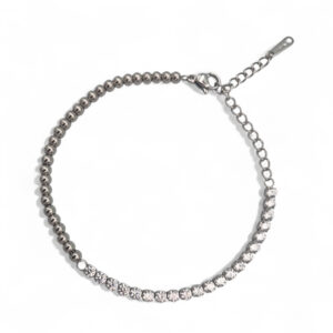 tennis bracelet in silver